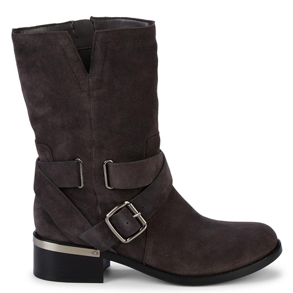 Vince Camuto 'Wethima' Moto Boot Suede Grey